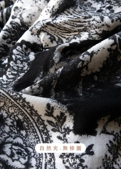 水墨風景微縮景觀中長裙（～25"）11