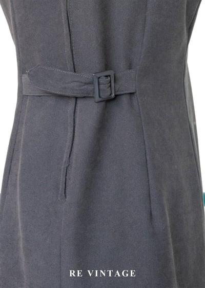 質感單品 - 詩意刺繡花卉深灰色秋冬洋裝11