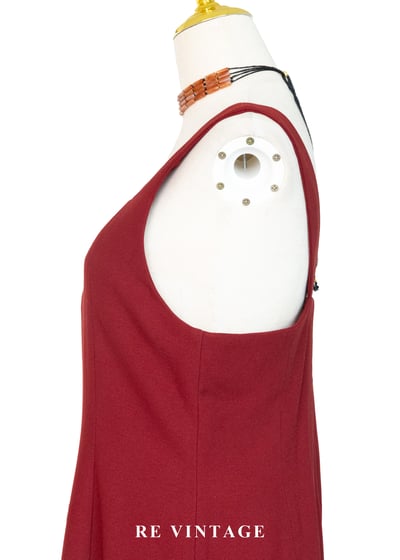 Lipstick 方領優雅剪裁長洋裝7