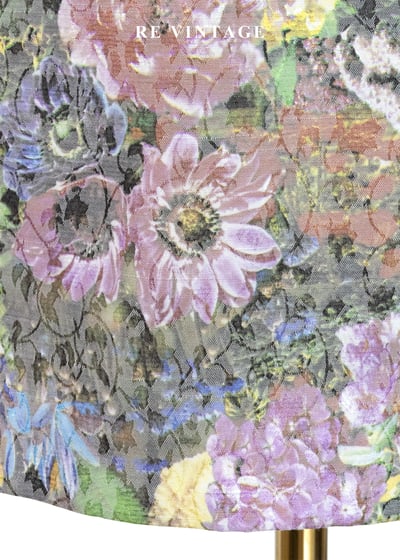 優雅紫色廢墟的玫瑰及膝裙（23-30"）6