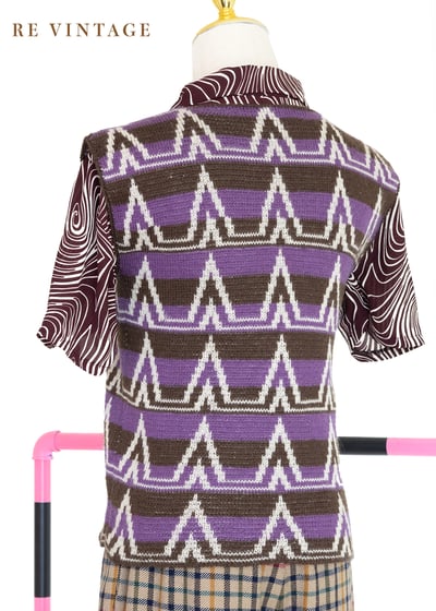 白白小山線條毛料針織背心6