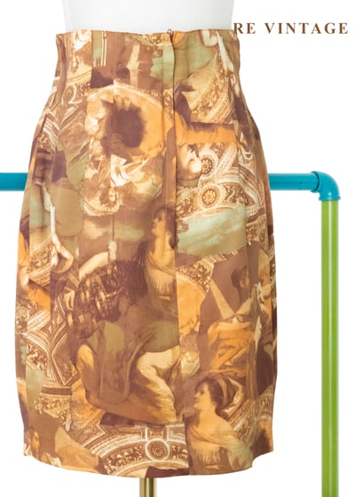 聖殿文藝復興油畫高腰短裙（25"）7