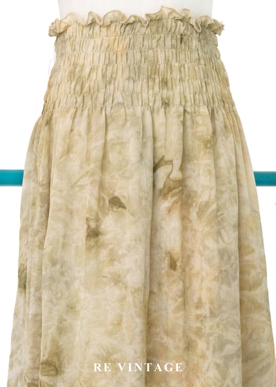 黃棕色霧氣自然暈染長裙（22-28"）3