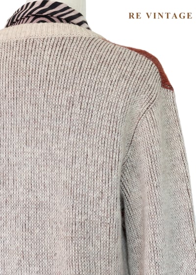 日本製 - 經典烘焙楓葉紅菱格針織毛衣10