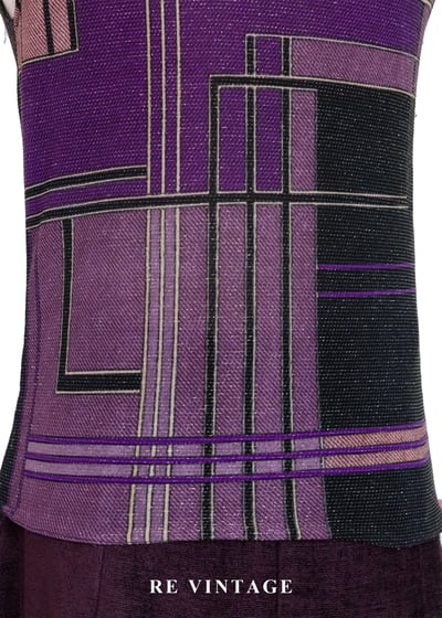 垂墜領口結構線條紫蝶背心11
