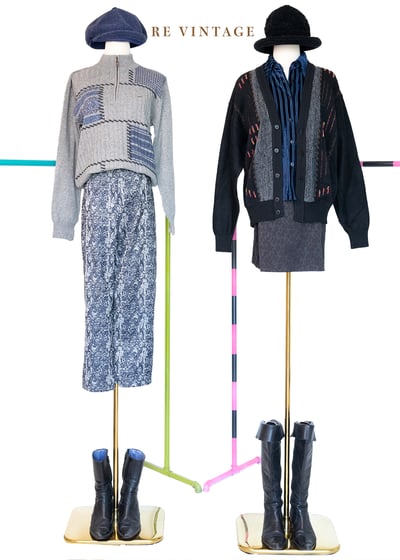 Blue camouflage 高腰褲褲（30"）2