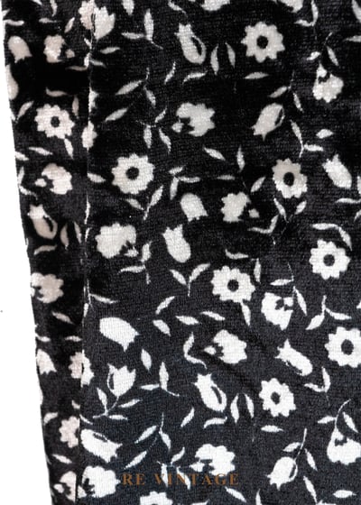 黑夜繁星花朵絨布洋裝14