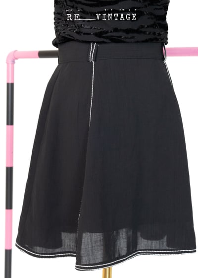 黑色の雪紡短短裙4