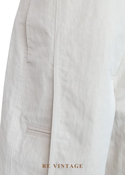 淺米灰挺闊棉麻質地工裝寬褲（24"）7