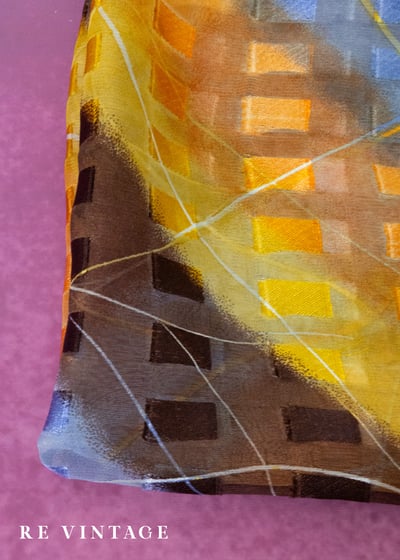 黃藍光譜魔法絲巾7