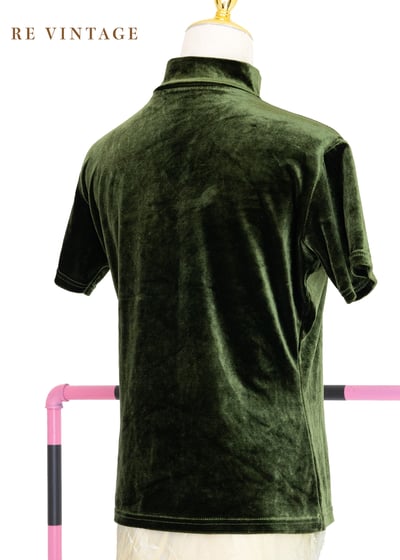 Courtyard Green 玫瑰絨布上衣7