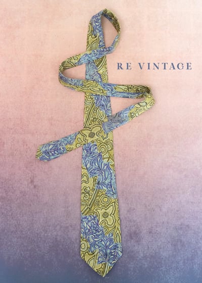 春天在領口綻放圖騰領帶2