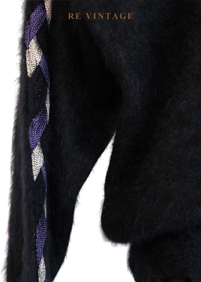 黑夜引力星夜編織滾邊毛衣6