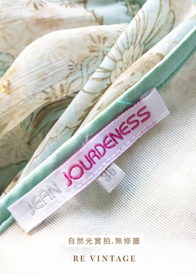 沖繩玻璃寶石色圖騰雪紡洋裝18