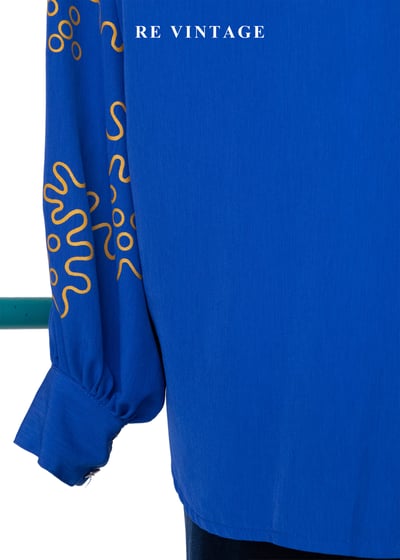 寶藍跳動火花襯衫11