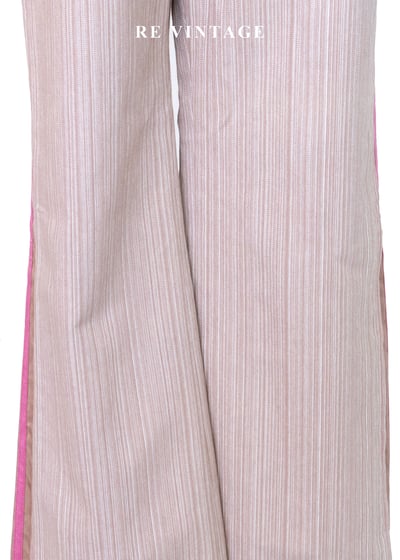 微醺香檳 - 甜蜜線條拼接長褲（28"）4