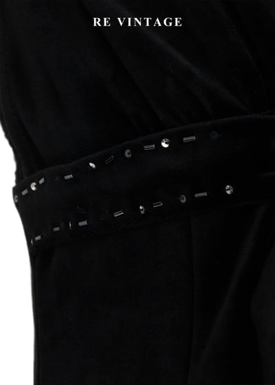 暗黑童話黑絨蕾絲細肩帶洋裝9