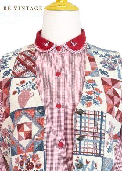 『歐洲寶物』異國風情小花園西裝背心3