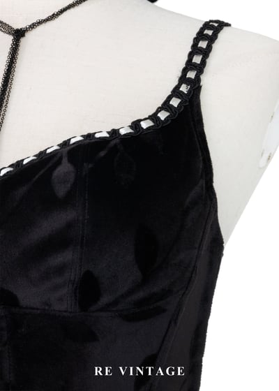 Midnight Petal Corset 黑絨馬甲背心5