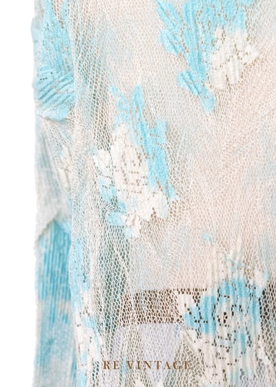 微光地中海顯白有氣質的網紗上衣7