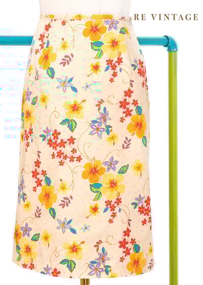 淡淡的粉橘色小花裙（24.5"）1