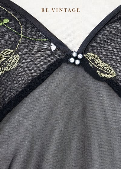 紅花綠葉透膚雪紡背心5