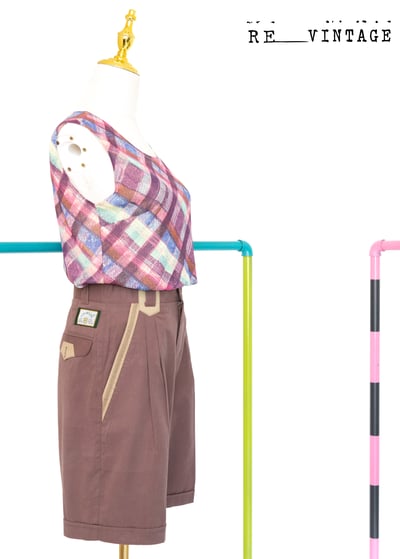 煉乳巧克力色五分短褲3