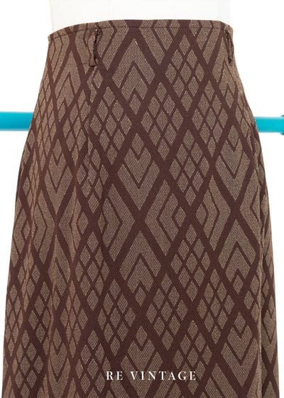 Milk Choco 菱格紋長裙（25.5"）3