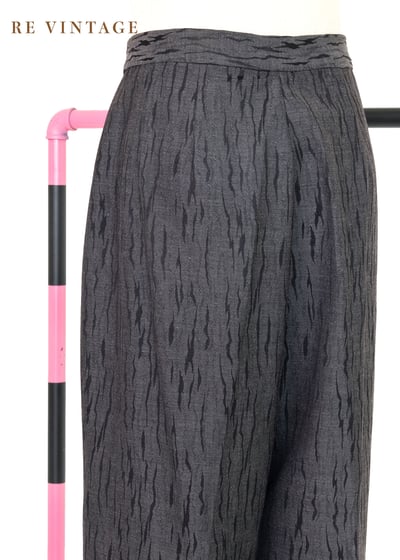 深灰色斑駁小紋高腰直筒褲（29"）6