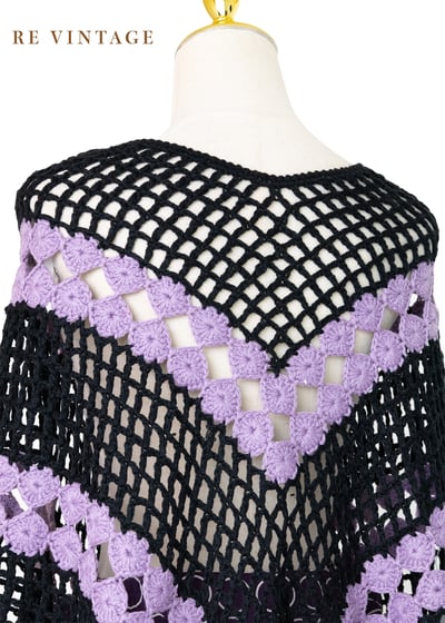 Bellflower 雙色針織斗篷10