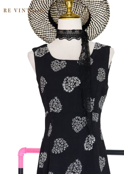 花心黑雨愛心小花迷你洋裝3