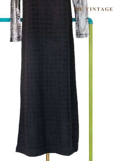 灰黑格紋織理吊帶裙4