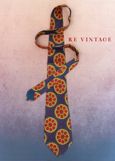 萬花筒效應- 紫紅撞色圓圖騰領帶5