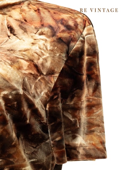 橘金色の皺褶紋路絨布上衣7