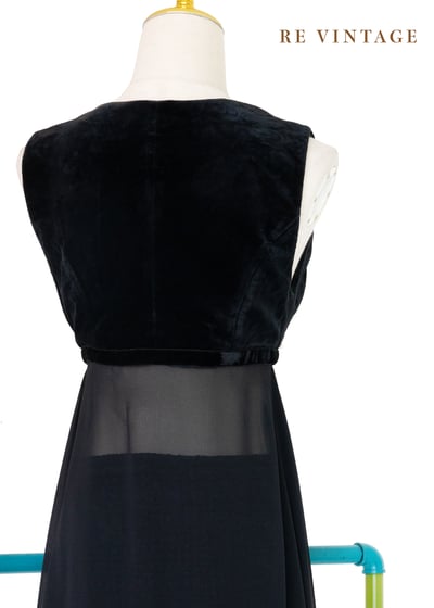 Shadow Muse 絨布與雪紡拼接罩衫11