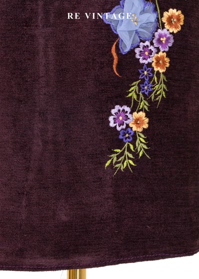 秋冬必備單品 - 紫光花束柔軟短裙（26"）9