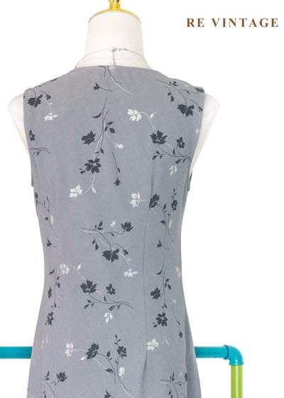 灰色調的城市花園長洋裝11