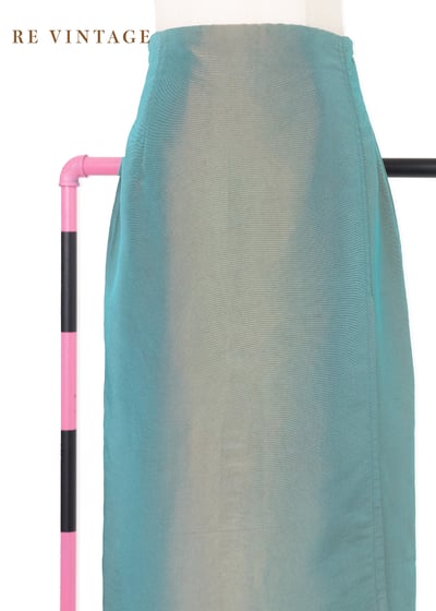 陽光湖水綠尼龍絨布長裙（27"）3