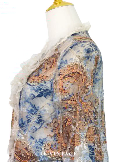 維多利亞繁花蕾絲邊罩衫8