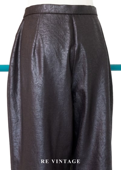 質感單品 - 深咖啡色壓紋帥長褲（28"）11