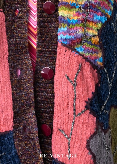 Colors in layes 針織材質混搭毛線外套8