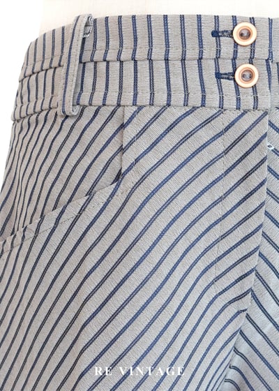 錯位時空斜紋交織喇叭褲（27"）5