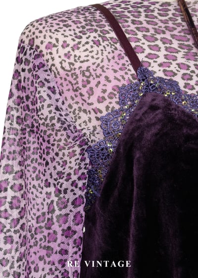 永夜之夢 - 寶石珠珠絨布細肩帶洋裝7