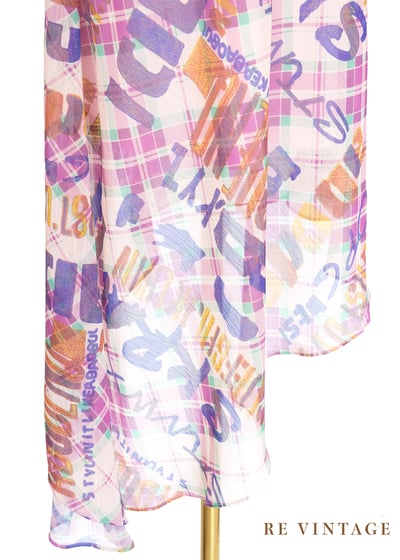 桃粉色文字印花美裙（26"）10