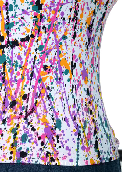 瘋狂潑彩藝術細肩帶背心9