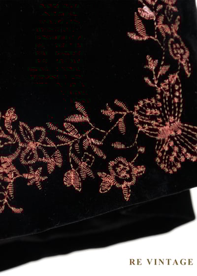 粉紅蝴蝶黑絨短褲（27"）8