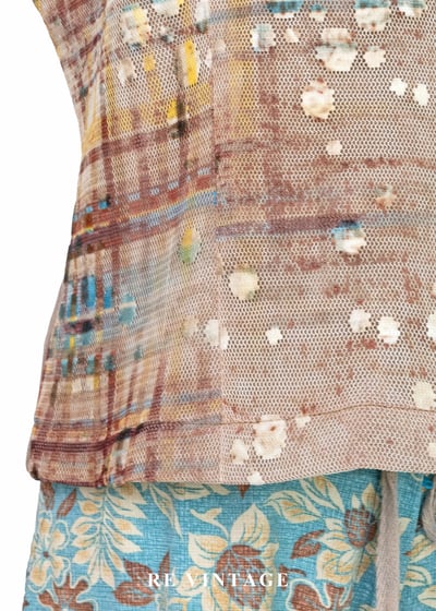 彩漆霧光格紋背心5