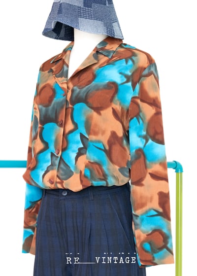 Rusty 藍綠色撞色襯衫10