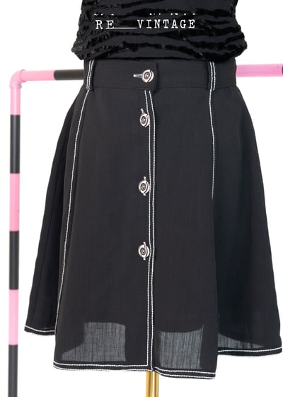 黑色の雪紡短短裙1