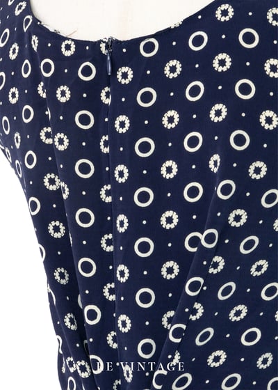 深藍圈圈連身褲15